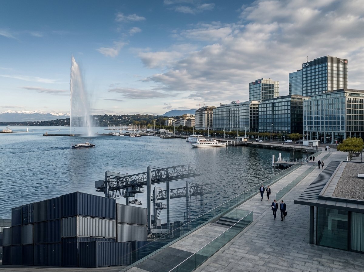 Geneva waterfront and industrial elements